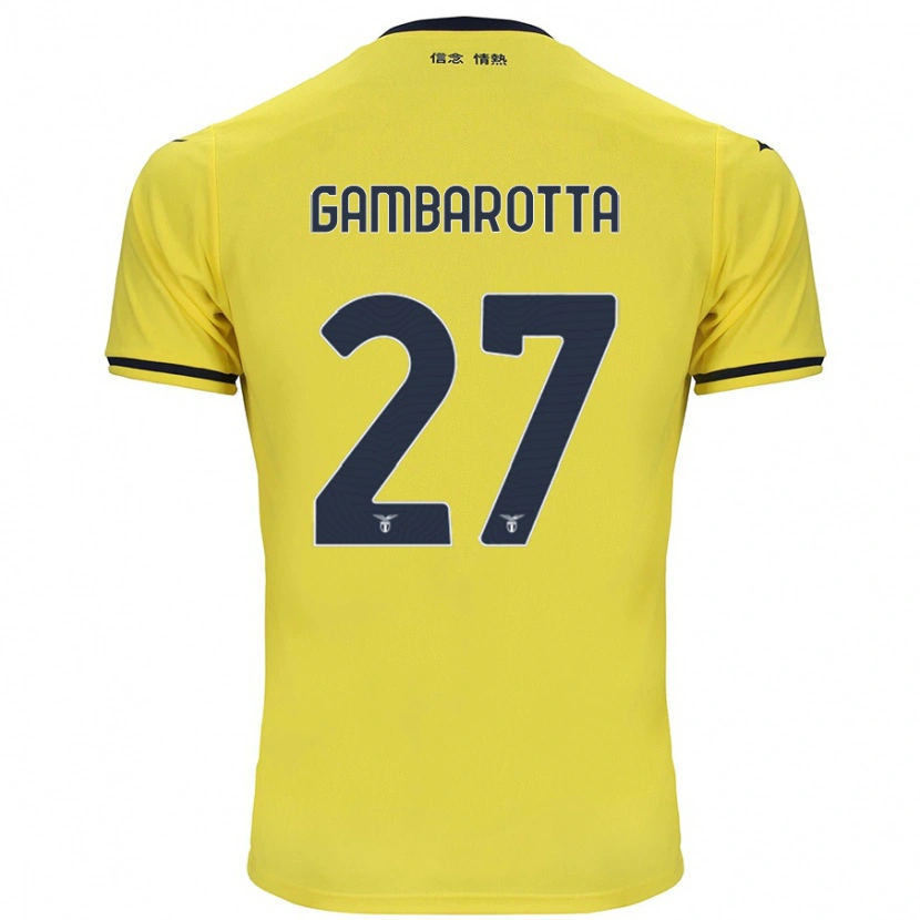 DanxenレディースMargot Gambarotta#27黄アウェイシャツ2024/25ジャージーユニフォーム