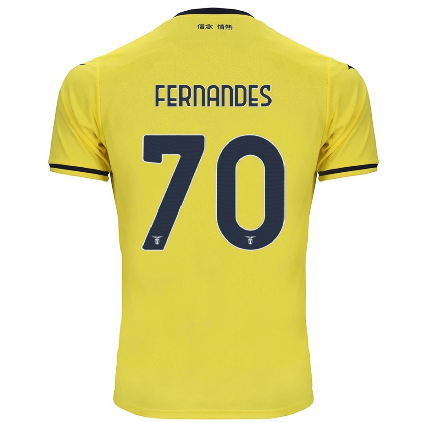 Danxenレディースサナ・フェルナンデス#70黄アウェイシャツ2024/25ジャージーユニフォーム