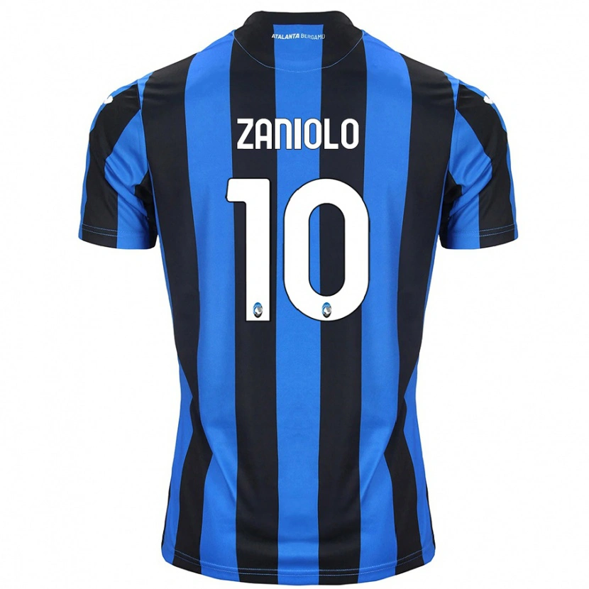 Danxenキッズニコロ・ザニオーロ#10青黒ホームシャツ2024/25ジャージーユニフォーム