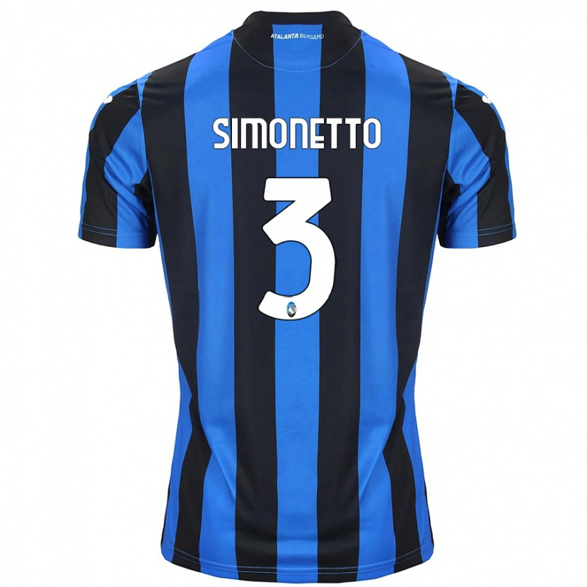 Danxenキッズフェデリコ・シモネット#3青黒ホームシャツ2024/25ジャージーユニフォーム