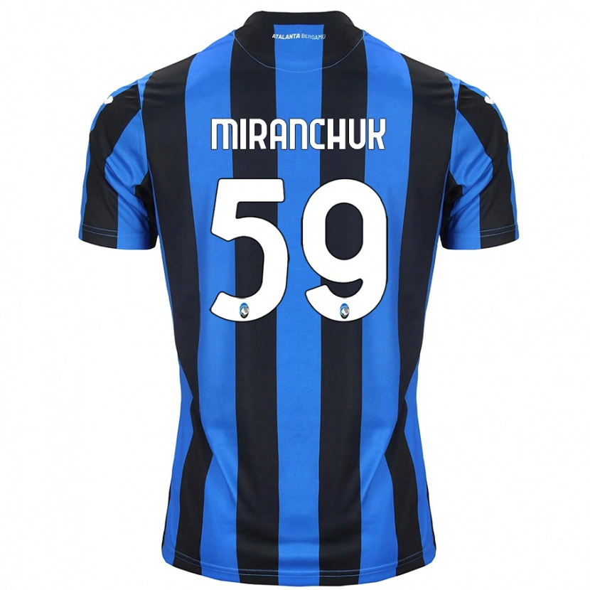 Danxenキッズアレクセイ・ミランチュク#59青黒ホームシャツ2024/25ジャージーユニフォーム