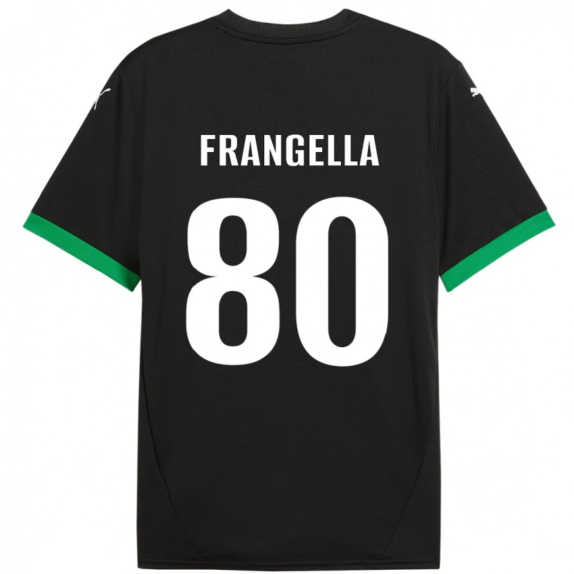 DanxenキッズChristian Frangella#80黒 ダークグリーンホームシャツ2024/25ジャージーユニフォーム