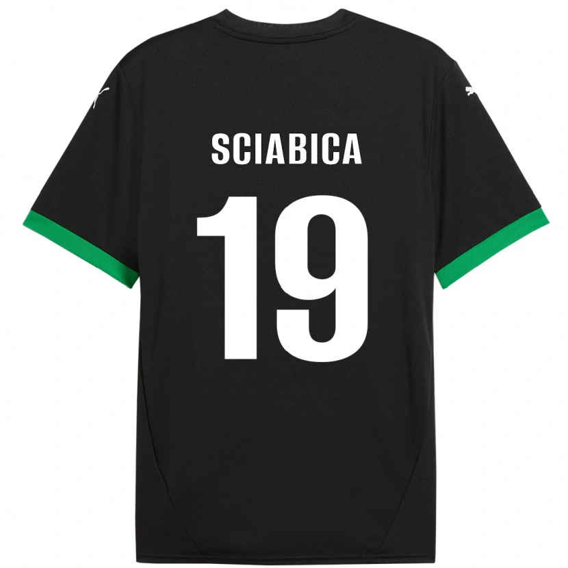 DanxenキッズManuela Sciabica#19黒 ダークグリーンホームシャツ2024/25ジャージーユニフォーム