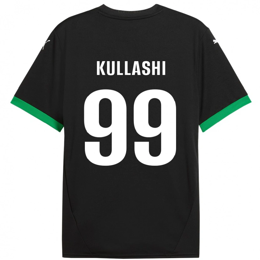 DanxenキッズLoreta Kullashi#99黒 ダークグリーンホームシャツ2024/25ジャージーユニフォーム
