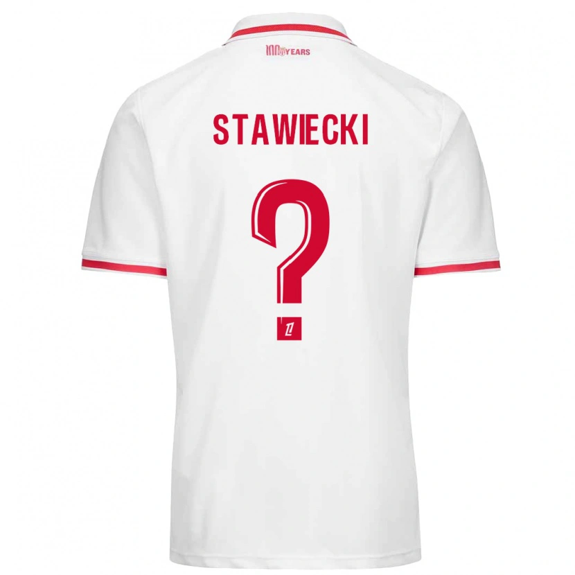 DanxenキッズJules Stawiecki#0白 赤ホームシャツ2024/25ジャージーユニフォーム