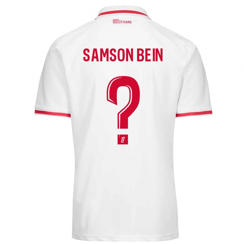 DanxenキッズSirak Samson Bein#0白 赤ホームシャツ2024/25ジャージーユニフォーム
