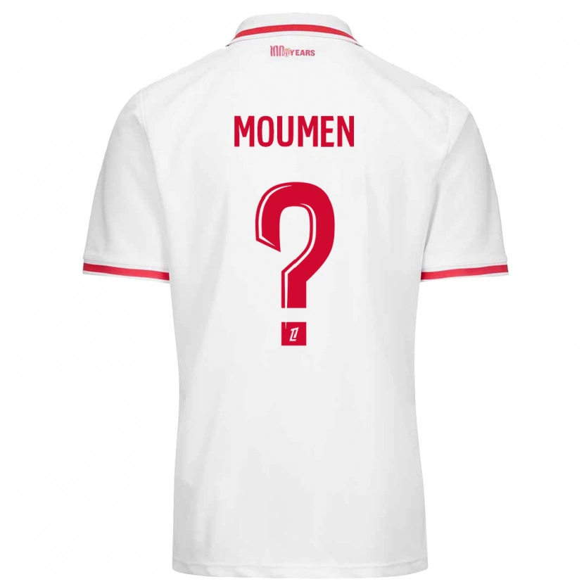 DanxenキッズJebril Moumen#0白 赤ホームシャツ2024/25ジャージーユニフォーム