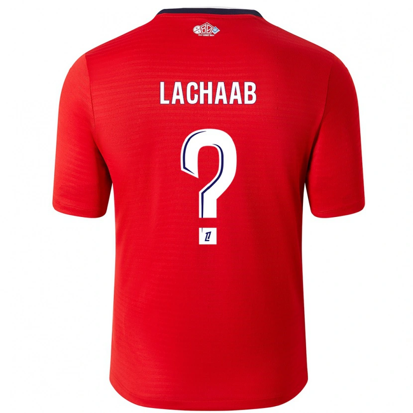DanxenキッズYounes Lachaab#0赤 白ホームシャツ2024/25ジャージーユニフォーム