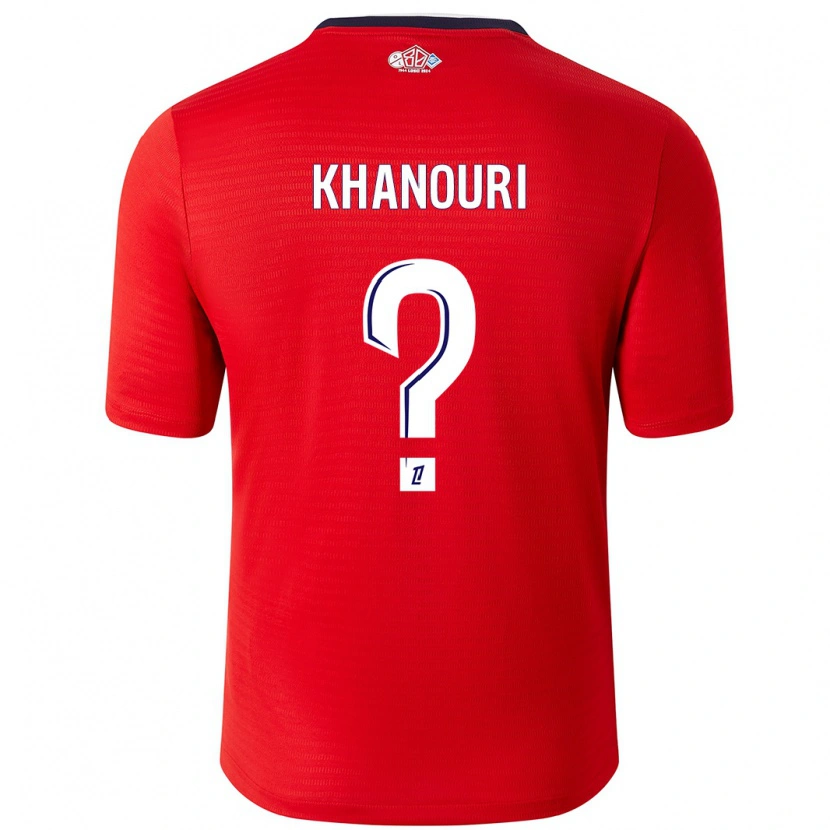 DanxenキッズAdam Khanouri#0赤 白ホームシャツ2024/25ジャージーユニフォーム