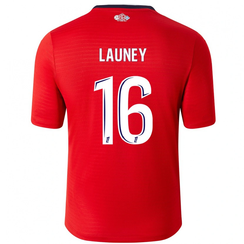 DanxenキッズElisa Launey#16赤 白ホームシャツ2024/25ジャージーユニフォーム