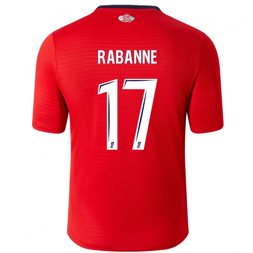 DanxenキッズJulie Rabanne#17赤 白ホームシャツ2024/25ジャージーユニフォーム