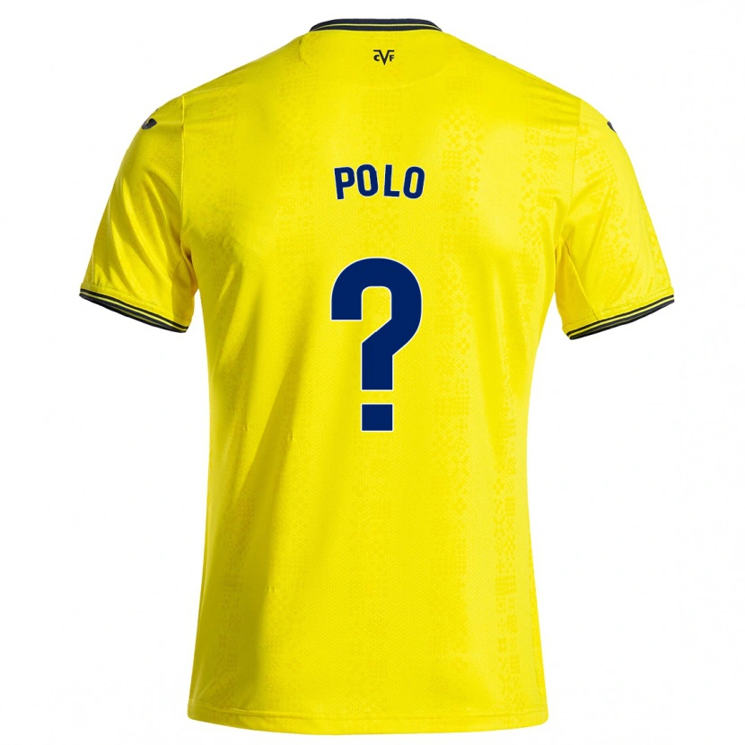 DanxenキッズPablo Polo#0黄 黒ホームシャツ2024/25ジャージーユニフォーム