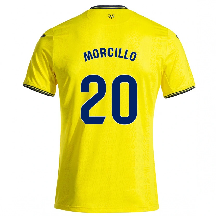 DanxenキッズRaquel Morcillo#20黄 黒ホームシャツ2024/25ジャージーユニフォーム
