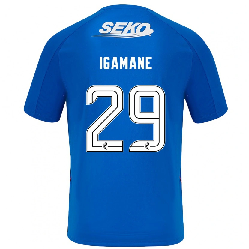 Danxenキッズハムザ・イガマネ#29ダークブルーホームシャツ2024/25ジャージーユニフォーム