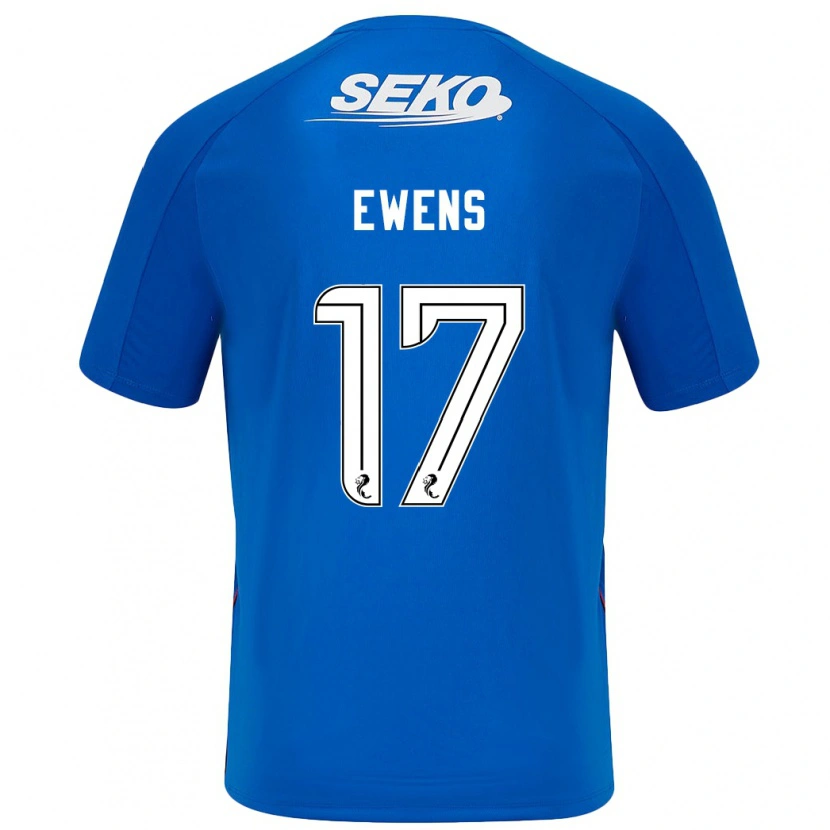 Danxenキッズサラ・イーウェンズ#17ダークブルーホームシャツ2024/25ジャージーユニフォーム