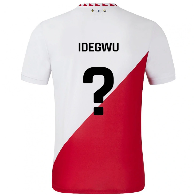 DanxenキッズKelechi Idegwu#0白 赤ホームシャツ2024/25ジャージーユニフォーム