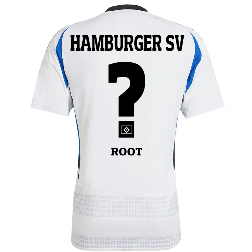 DanxenキッズAndreas Root#0ホワイト ブルーホームシャツ2024/25ジャージーユニフォーム