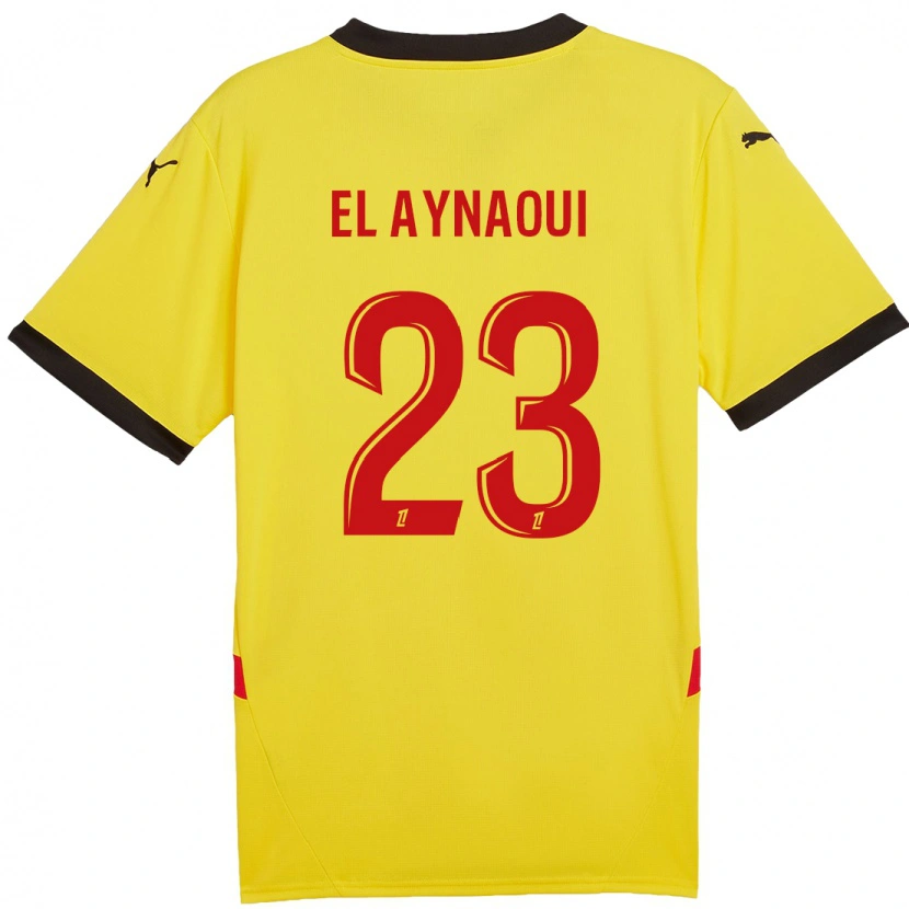 Danxenキッズニール・L・アイナウィ#23黄 赤ホームシャツ2024/25ジャージーユニフォーム