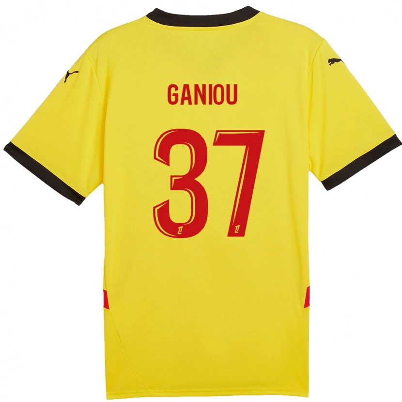 Danxenキッズイスマエロ・ガニウ#37黄 赤ホームシャツ2024/25ジャージーユニフォーム