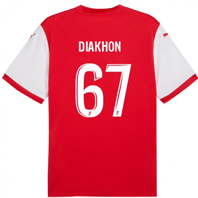 Danxenキッズママドゥ・ドコン#67赤 白ホームシャツ2024/25ジャージーユニフォーム