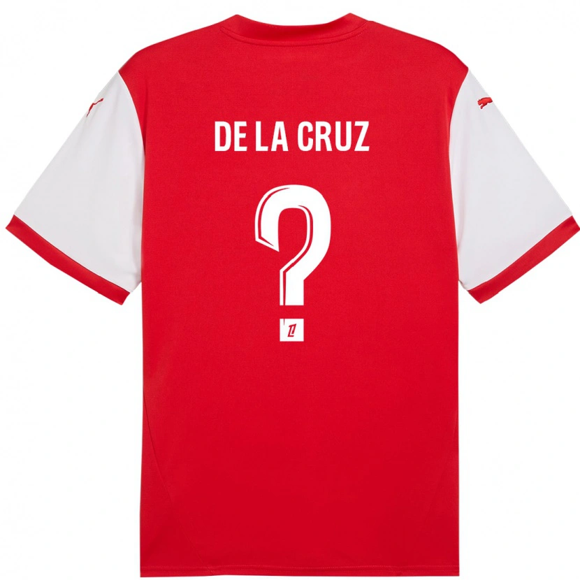 DanxenキッズMaiky De La Cruz#0赤 白ホームシャツ2024/25ジャージーユニフォーム