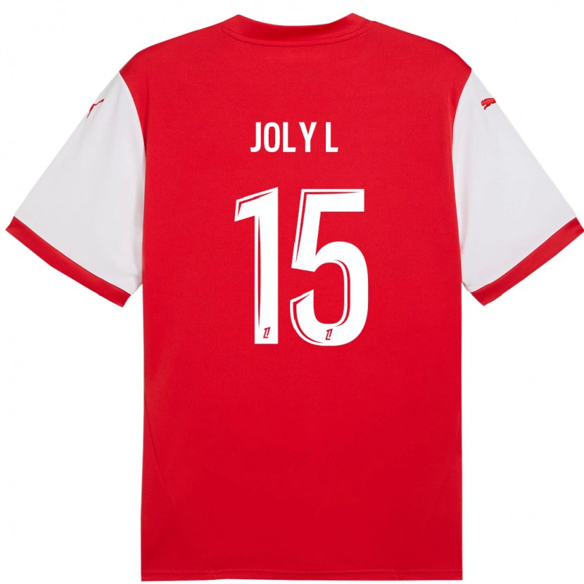 Danxenキッズルー・アン・ジョリー#15赤 白ホームシャツ2024/25ジャージーユニフォーム