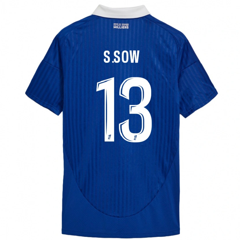 Danxenキッズサイド・ソウ#13ブルーホワイトホームシャツ2024/25ジャージーユニフォーム