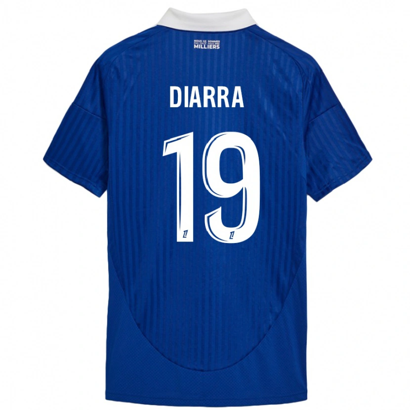 Danxenキッズアビブ・ディアッラ#19ブルーホワイトホームシャツ2024/25ジャージーユニフォーム