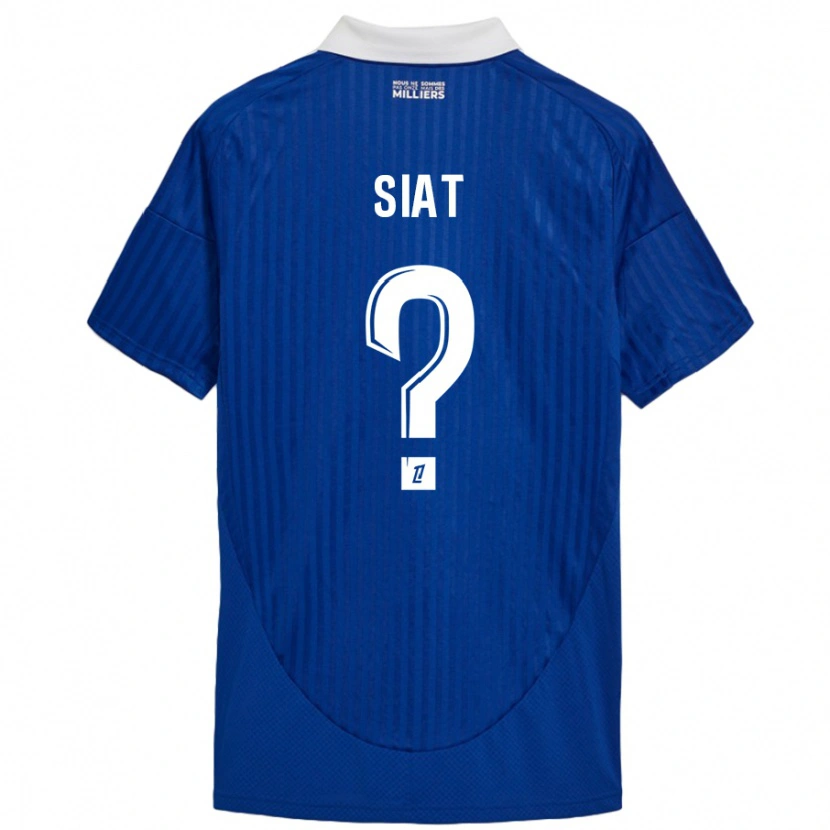 Danxenキッズビクター・シアット#0ブルーホワイトホームシャツ2024/25ジャージーユニフォーム