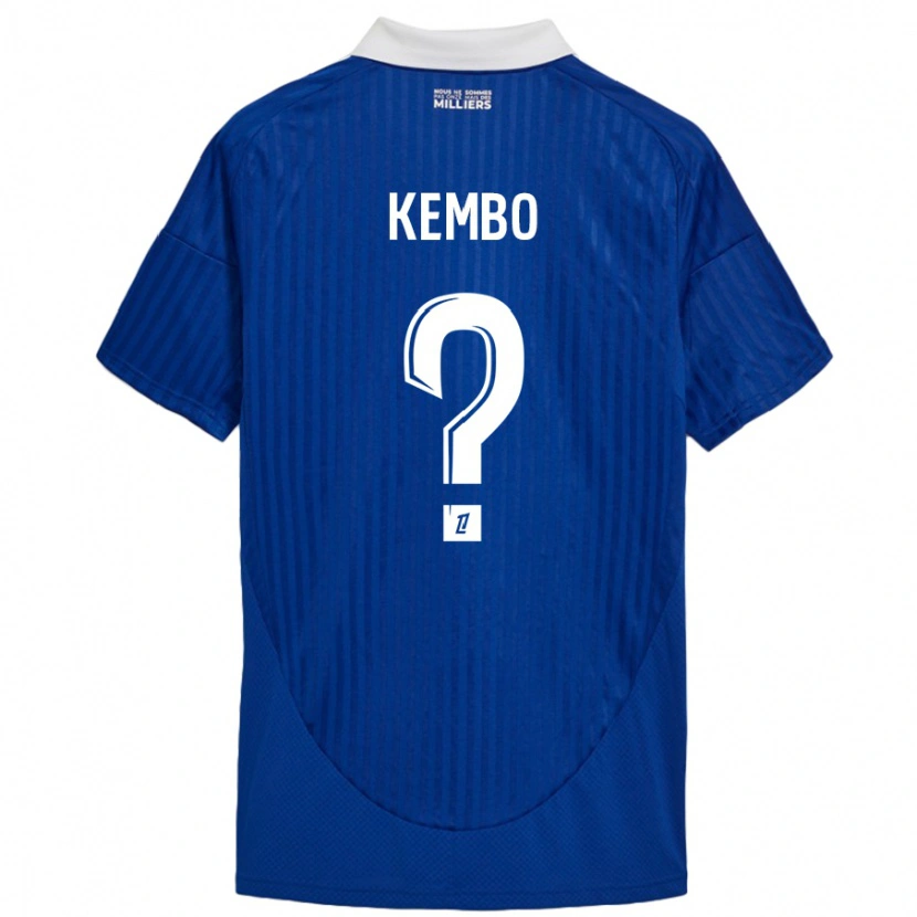 Danxenキッズドリス・ケンボ#0ブルーホワイトホームシャツ2024/25ジャージーユニフォーム