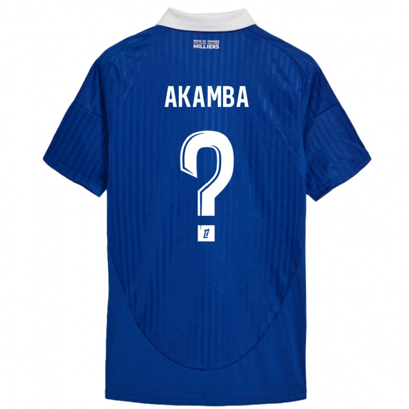 Danxenキッズ亀のフレッド#0ブルーホワイトホームシャツ2024/25ジャージーユニフォーム