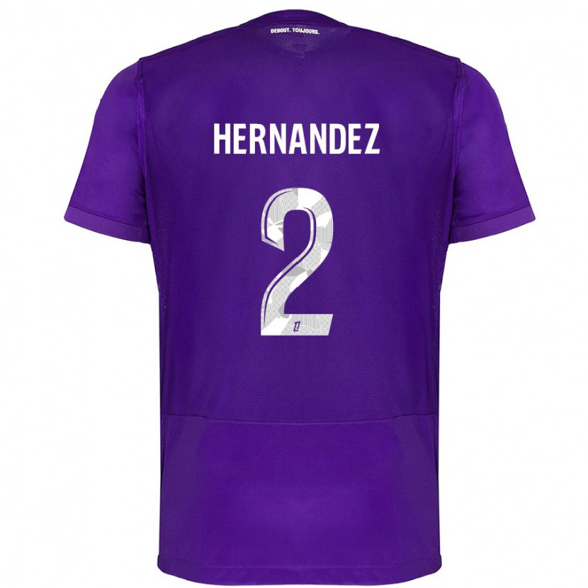 Danxenキッズルーシー・ヘルナンデス#2紫 白ホームシャツ2024/25ジャージーユニフォーム
