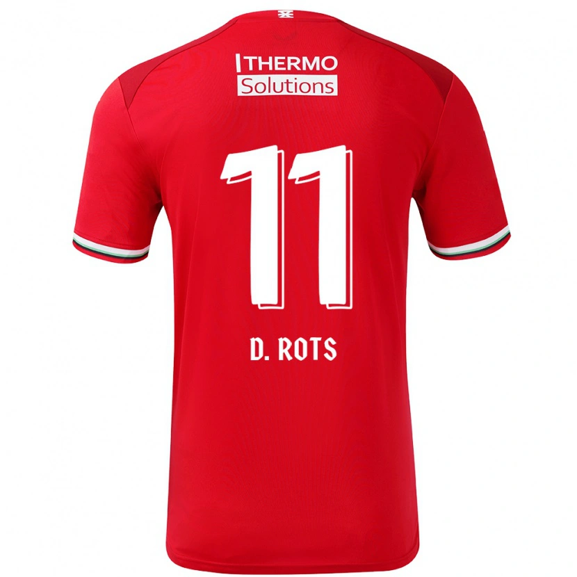 Danxenキッズダーン・ロッツ#11赤 白ホームシャツ2024/25ジャージーユニフォーム