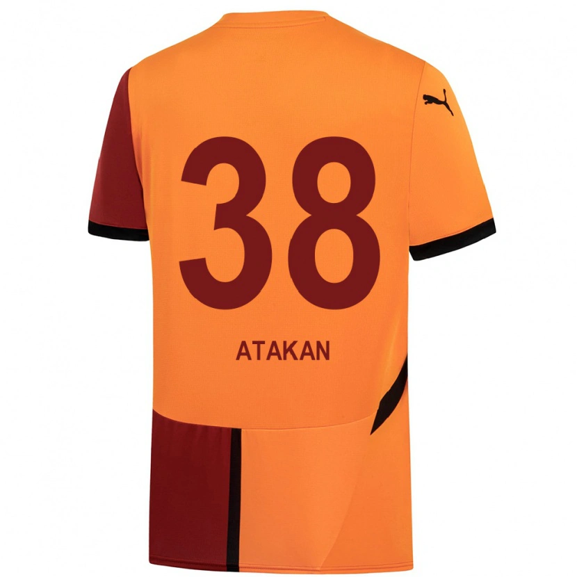 Danxenキッズアタカン・ヌリ・ド#38黄 赤ホームシャツ2024/25ジャージーユニフォーム