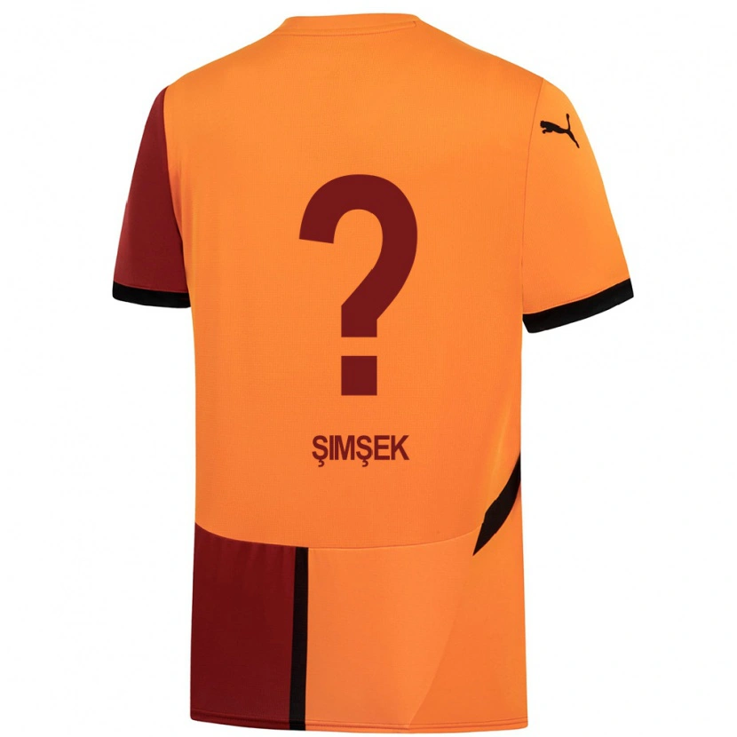 DanxenキッズAbdulsamet Şimşek#0黄 赤ホームシャツ2024/25ジャージーユニフォーム