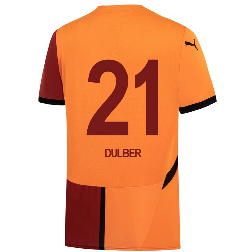 Danxenキッズディデム・デュルバー#21黄 赤ホームシャツ2024/25ジャージーユニフォーム