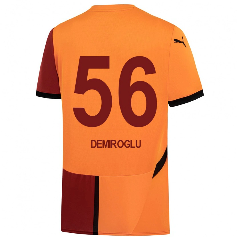 Danxenキッズバラン・デミロル#56黄 赤ホームシャツ2024/25ジャージーユニフォーム
