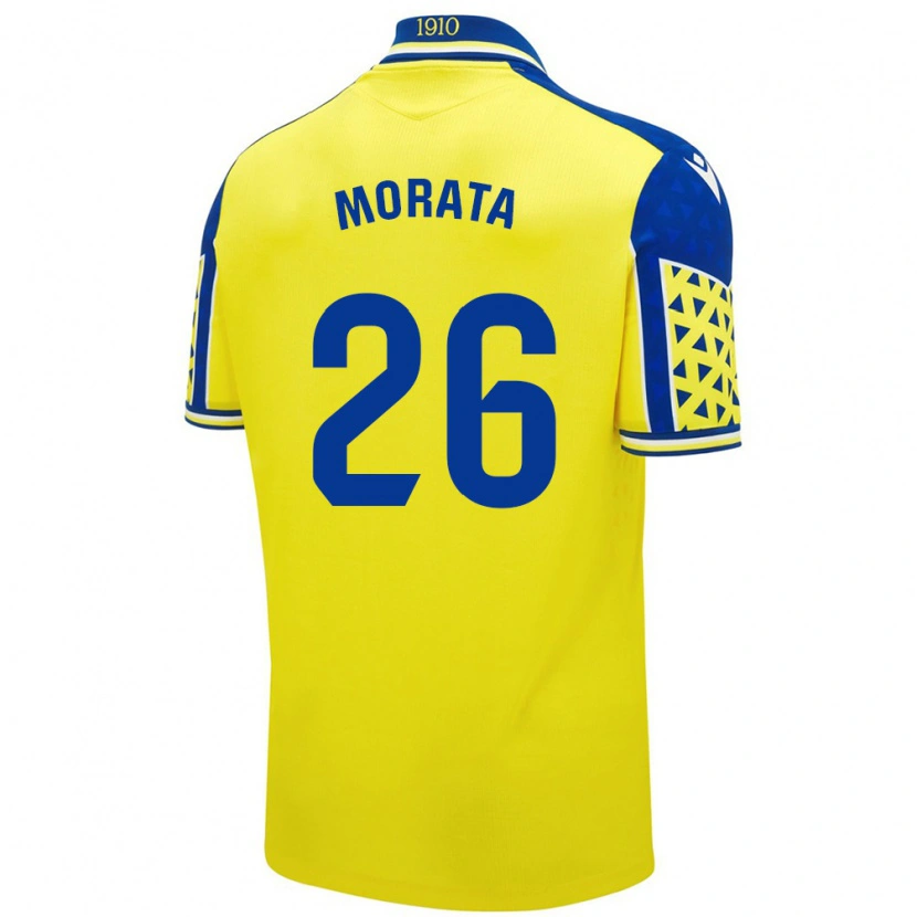 DanxenキッズÁlex Morata#26黄 青ホームシャツ2024/25ジャージーユニフォーム