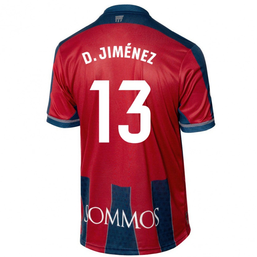 Danxenキッズダニ・ヒメネス#13赤 青ホームシャツ2024/25ジャージーユニフォーム