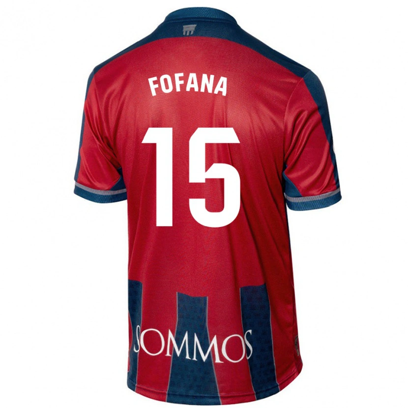Danxenキッズファディア・フォファナ#15赤 青ホームシャツ2024/25ジャージーユニフォーム