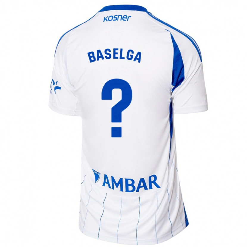 DanxenキッズMarcos Baselga#0赤 白ホームシャツ2024/25ジャージーユニフォーム