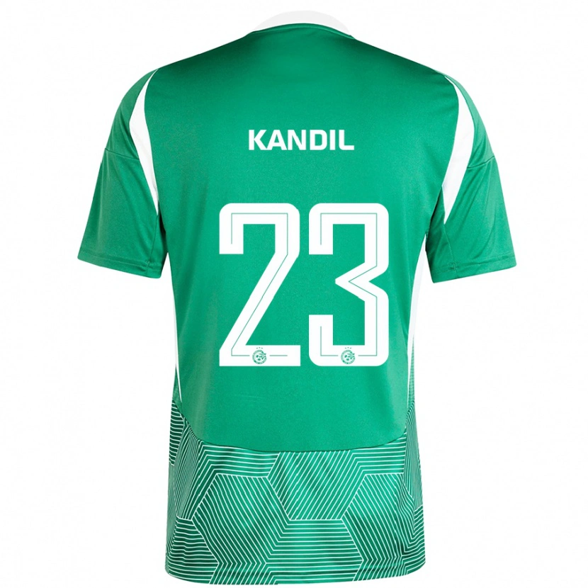 Danxenキッズマオール・カンディール#23緑 白ホームシャツ2024/25ジャージーユニフォーム