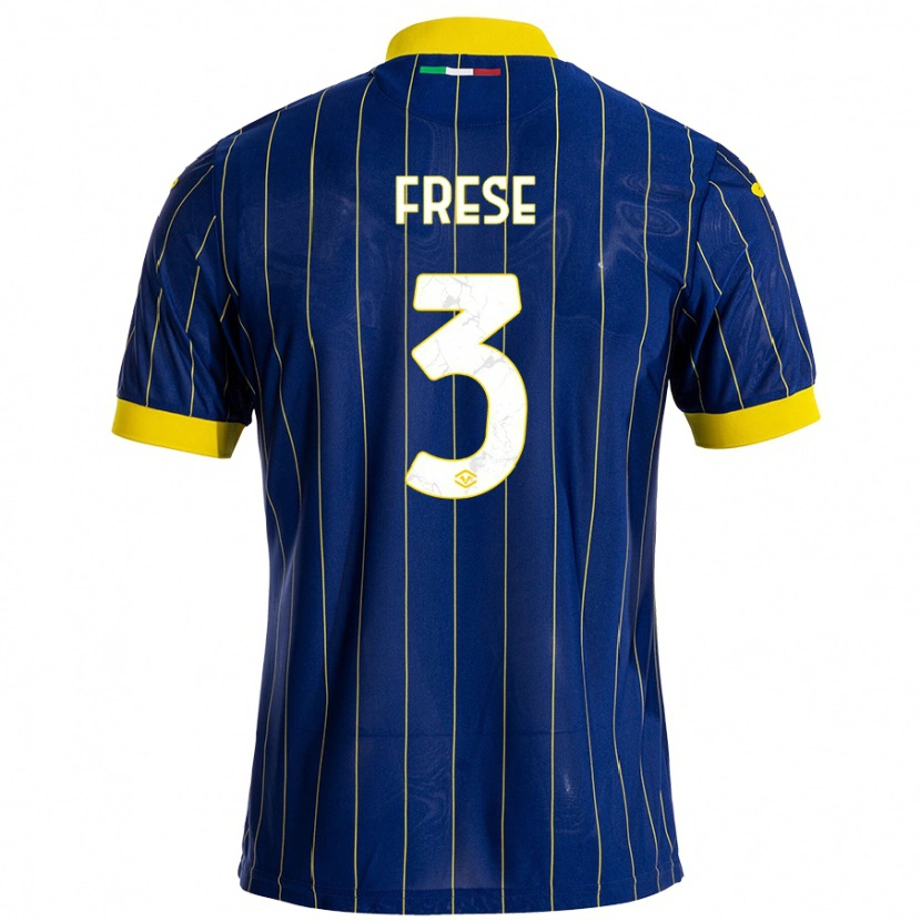 DanxenキッズMartin Frese#3青 黄ホームシャツ2024/25ジャージーユニフォーム
