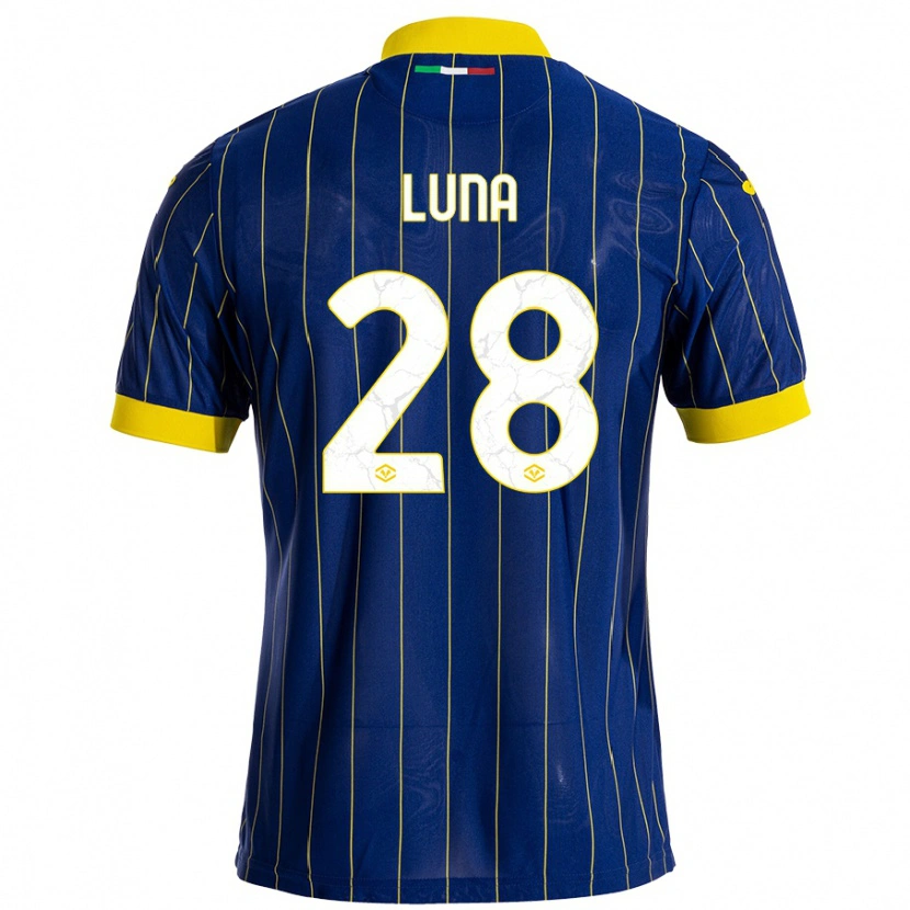DanxenキッズAgustín Luna#28青 黄ホームシャツ2024/25ジャージーユニフォーム