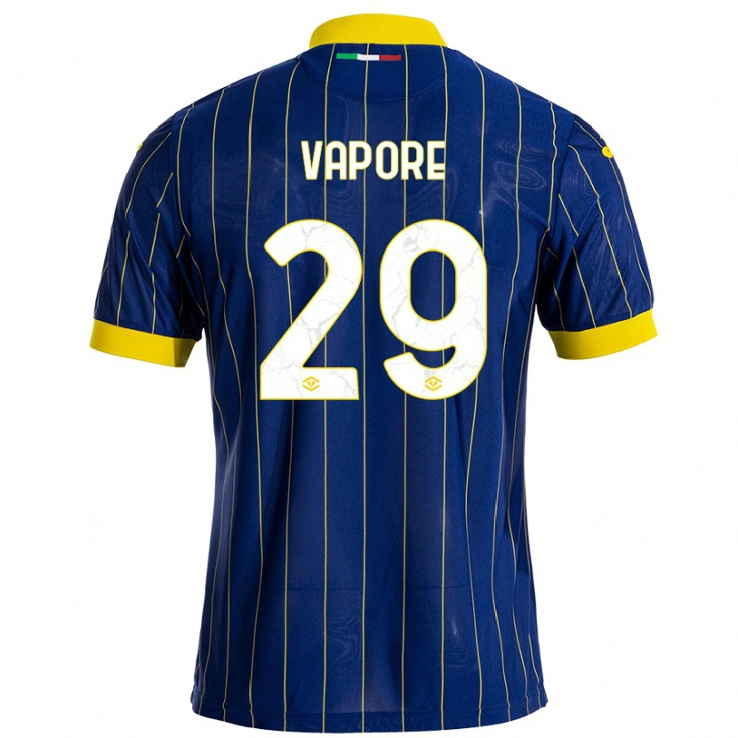 DanxenキッズAngelo Vapore#29青 黄ホームシャツ2024/25ジャージーユニフォーム