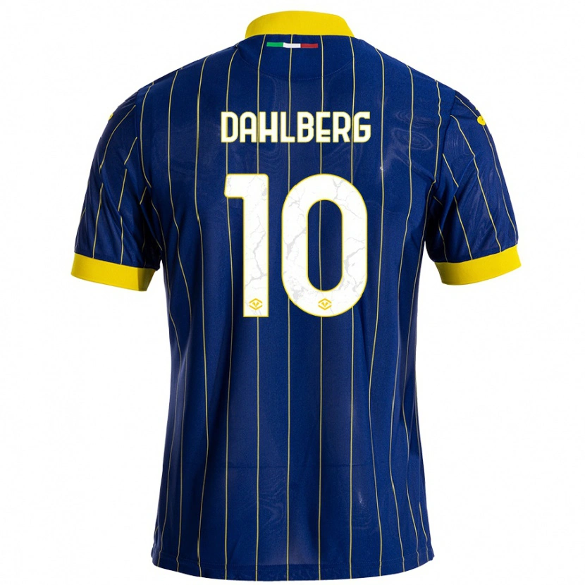 Danxenキッズヨンナ・ダールベリ#10青 黄ホームシャツ2024/25ジャージーユニフォーム
