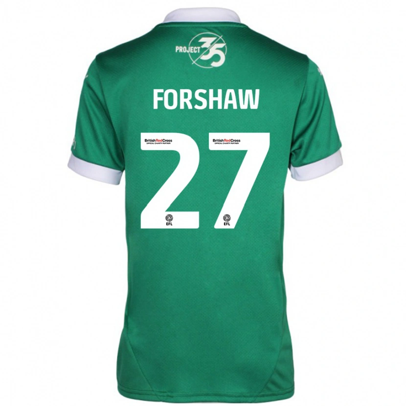 Danxenキッズアダム・フォーショー#27緑 白ホームシャツ2024/25ジャージーユニフォーム