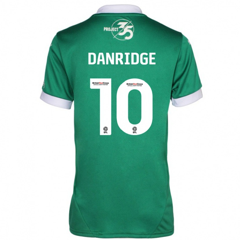 Danxenキッズレベッカ・ダンリッジ#10緑 白ホームシャツ2024/25ジャージーユニフォーム