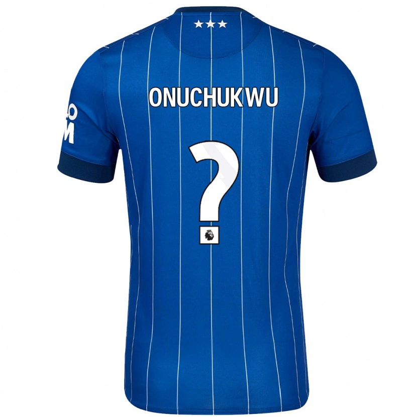 DanxenキッズAbube Onuchukwu#0ネイビーブルーホームシャツ2024/25ジャージーユニフォーム