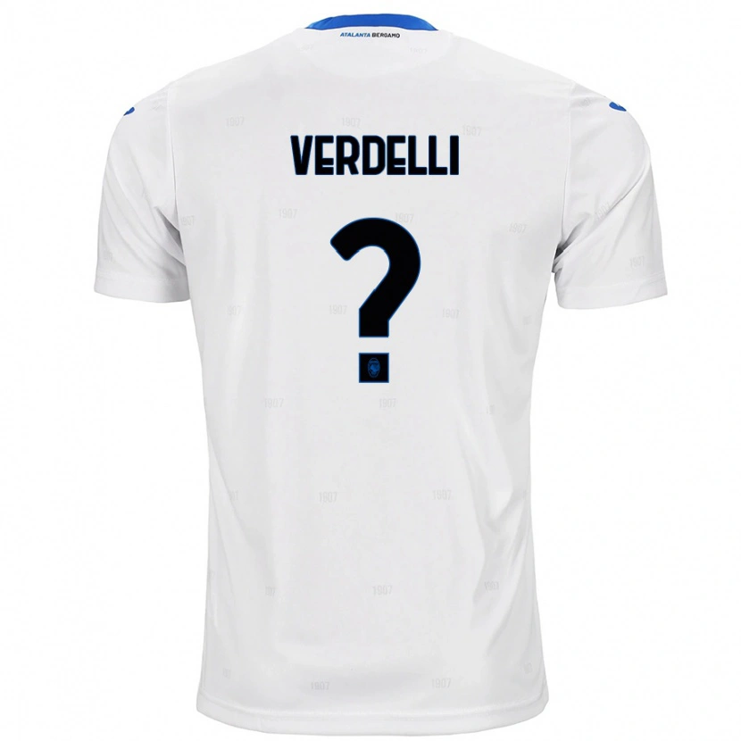 DanxenキッズDavide Verdelli#0白アウェイシャツ2024/25ジャージーユニフォーム